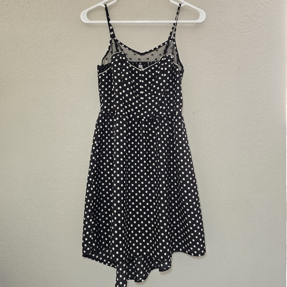 Xhilaration Black & White Polka Dot Dress – Size S – Vintage-Inspired & Flowy - Picture 1 of 5